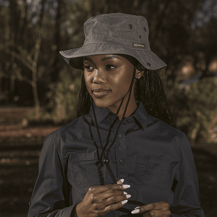 Heritage Washed Oil Skin Outdoor Hat