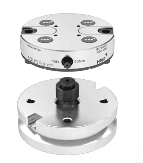 SOLIDPoint 52mm plate, 650101 round, 116mm, for Makino round pallet, w/ 95 mm bolt hole circle (SX0374)