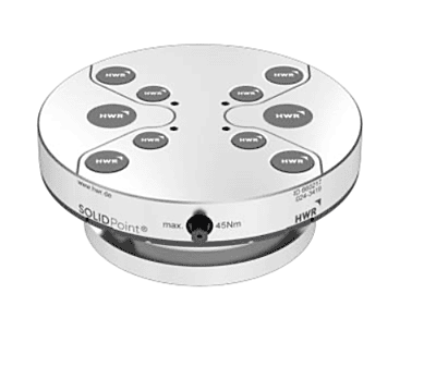 SOLIDPoint 96/52mm plate, 660217 round, 176mm, for Makino round pallet, w/ 95 mm bolt hole circle (SX375)