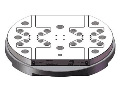 SOLIDPoint 96/52mm plate, 6900381 rectangular, 320mm x 384mm, for Matsuura square pallet, 500 x 500 (SX403), 8 bolts,