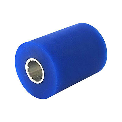 Interroll Conveyor Guide Roller (Blue Polyurethane) — 2.00" OD x 3.00" W x 1/2" ID Bushing Interroll Conveyor Guide Roller (Blue Polyurethane) — 2.00" OD x 3.00" W x 1/2" ID Bushing