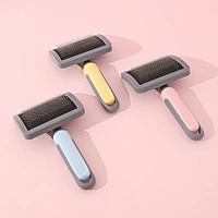Soft Slicker Pet Brush – Gentle Deshedding Grooming Brush