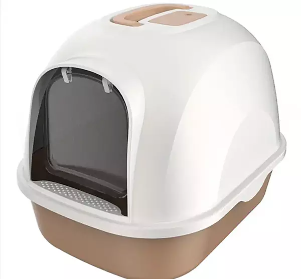 Enclosed Cat Litter Box with Door –  Odor Control