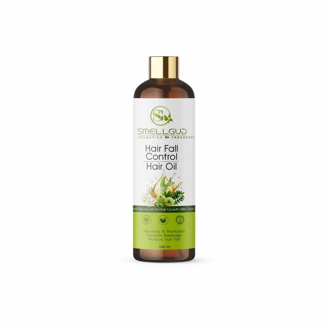 Smellgud Cosmetics Ayurvedic Oil for Hair Fall Control | Reduces Hairfall and Supports New Hair Growth | 21 Ayurvedic Herbs | 100ml