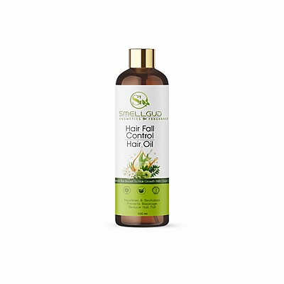 Smellgud Cosmetics Ayurvedic Oil for Hair Fall Control | Reduces Hairfall and Supports New Hair Growth | 21 Ayurvedic Herbs | 100ml