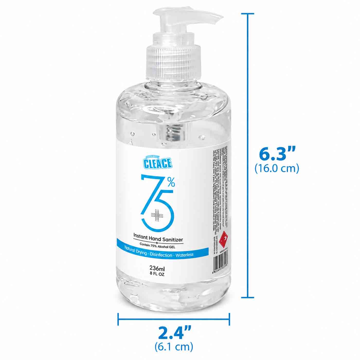 Hand Sanitizer Cleace 8oz 24/12