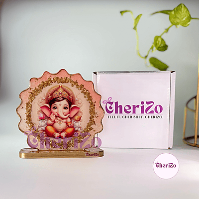 Handmade Resin Ganesha Idol | Decorative Resin Stands for Pooja, Home Temple, Housewarming, Car Dashboards, Office Desks, Home Decor & Festive Giftings