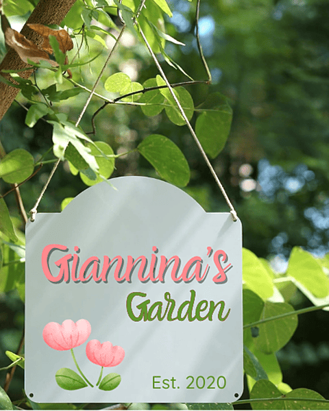 Hanging Garden Sign