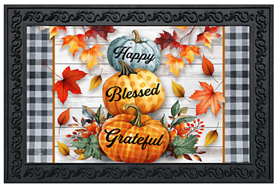 Happy Blessed Grateful Doormat