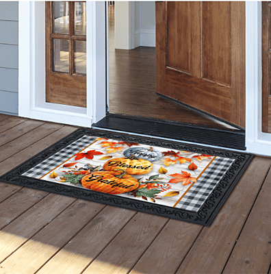 Happy Blessed Grateful Doormat