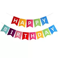 Happy Birthday Banner – Rainbow
