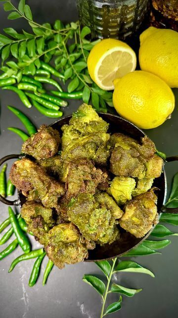 Hariyali / Green Chicken Fry or Fish Fry Masala