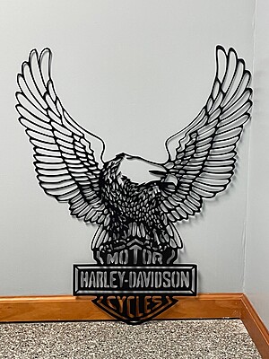 Harley Davidson with Eagle