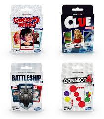 Hasbro Gaming Card Game Assortment - Connect 4, Clue, Guess Who, Battleship