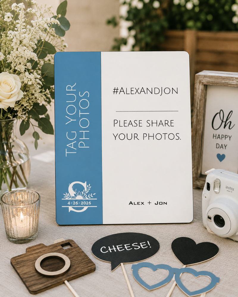 Knot Series Welcome Easel Signs