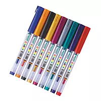 Hauser Creator Glitter Gel Pens Set of 10 Colours | Smooth Sparkle Pens for Art & Craft