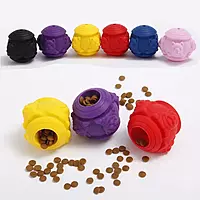 Silicone Treat Dispensing Puzzle Ball for Dogs – Interactive Slow Feeder Toy