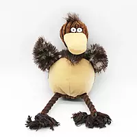 Durable Stuffed Cartoon Bird Dog Chew Toys Squeaky Plush Dog Chew Toys For Puppies Teething Pet Interactive Toys