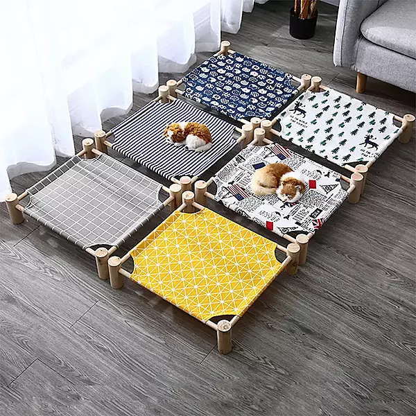 Pet Camping Wooden Bed Dog Bed Pet Hammock Sofa