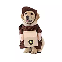 Pet Funny Courier Uniform Brown Up