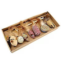 7-Piece Cat Toy Gift Set with Feather Toys