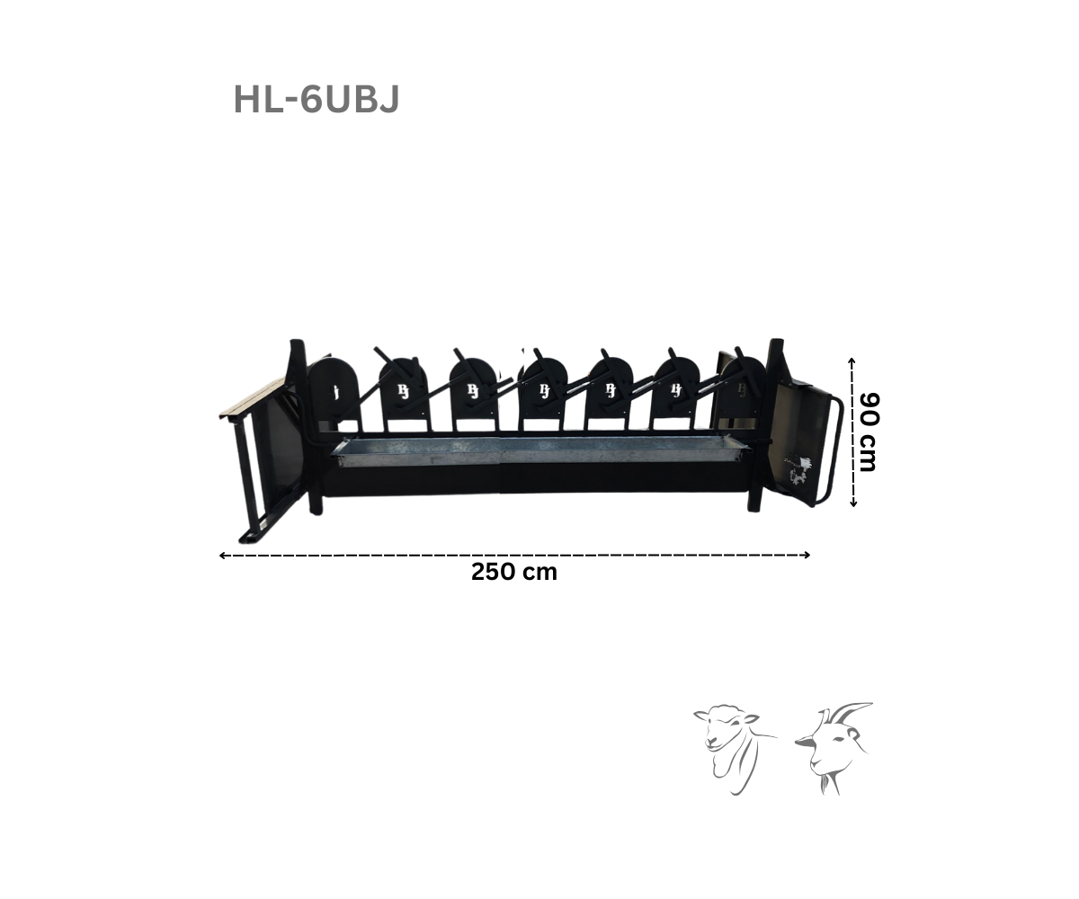 Milking Headlock - 6 Unit - Neck 9.5 cm