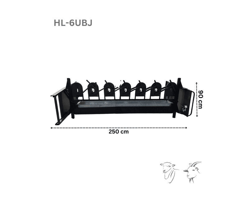 Milking Headlock - 6 Unit - Neck 9.5 cm
