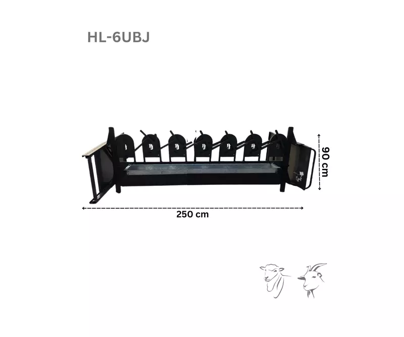 Milking Headlock - 6 Unit - Neck 9.5 cm