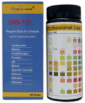 Healgen® URS-10T Urine Reagent Strips – 10 Parameter Test Strips