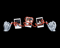 Heartstring Photo String -3D