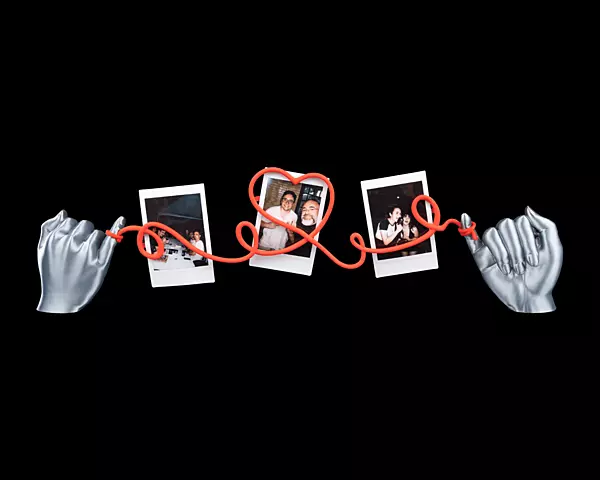 Heartstring Photo String -3D