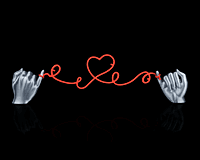 Heartstring Photo String -3D