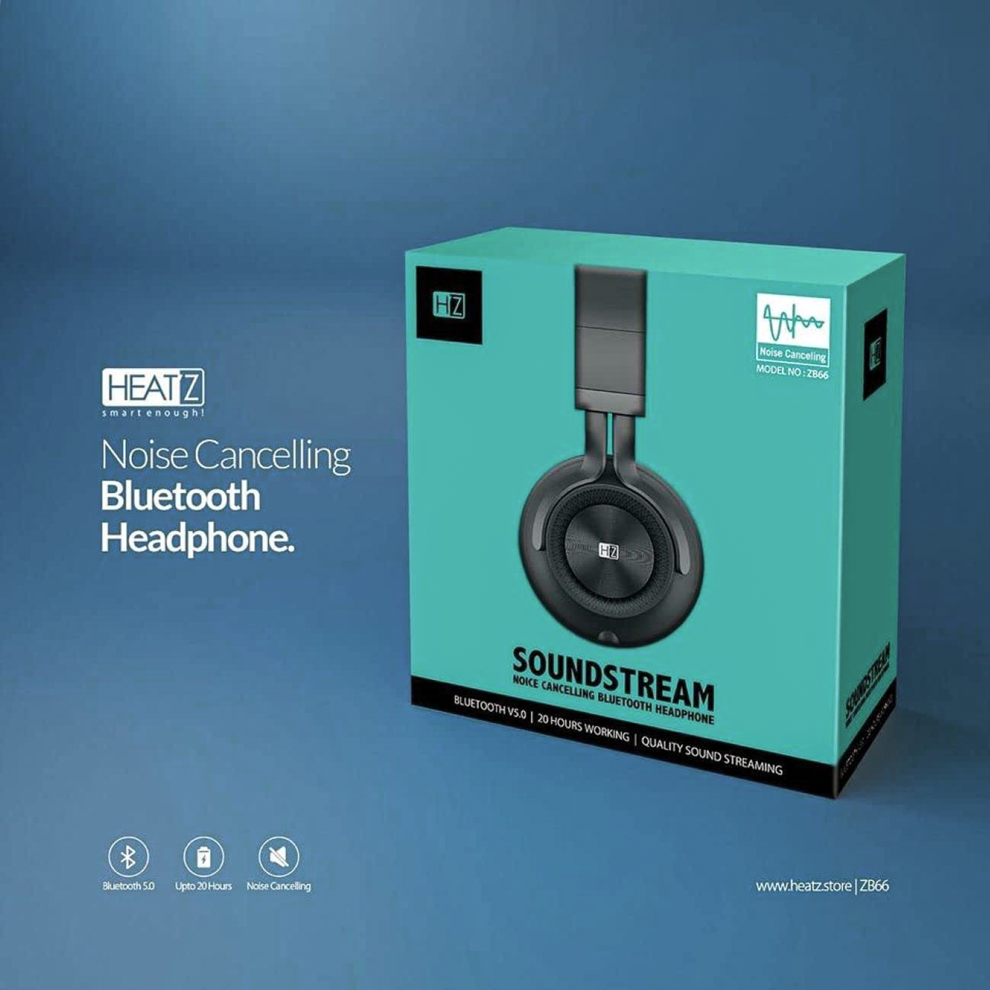 Heatz Bluetooth Headphone ZB66