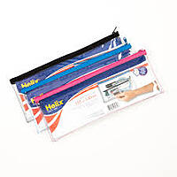 Helix Large Clear Pencil Case Assortment