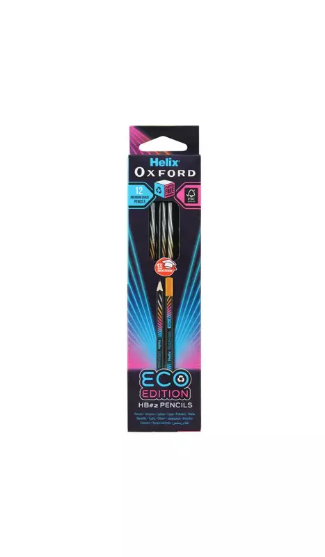 Helix Oxford Cyber Eco Graphite Pencils Assortment