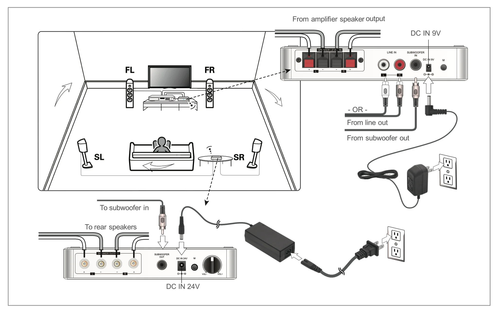 Dynasty Audio Rear Speaker Kit 50W x 2
