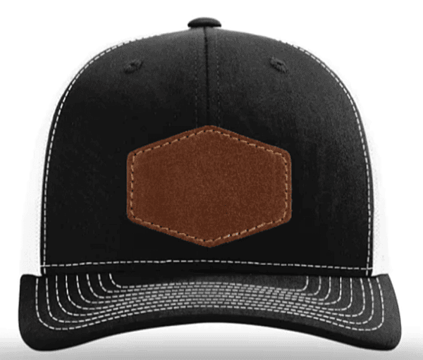 Custom Cap with Genuine Hexagon Leather Patch