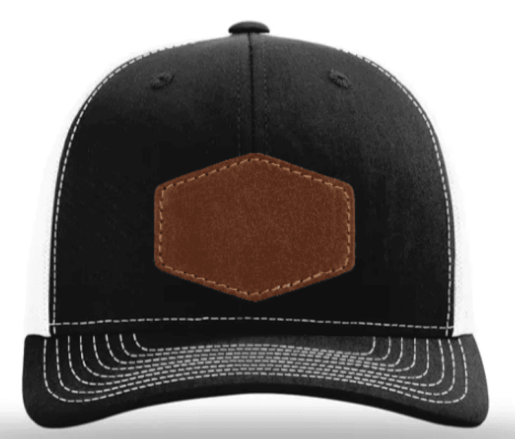 Custom Cap with Genuine Hexagon Leather Patch