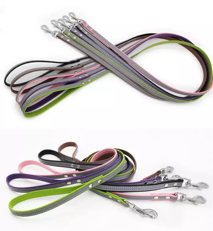 Light Reflective Pet Dog Cat Leash Pet Leashes And Collars