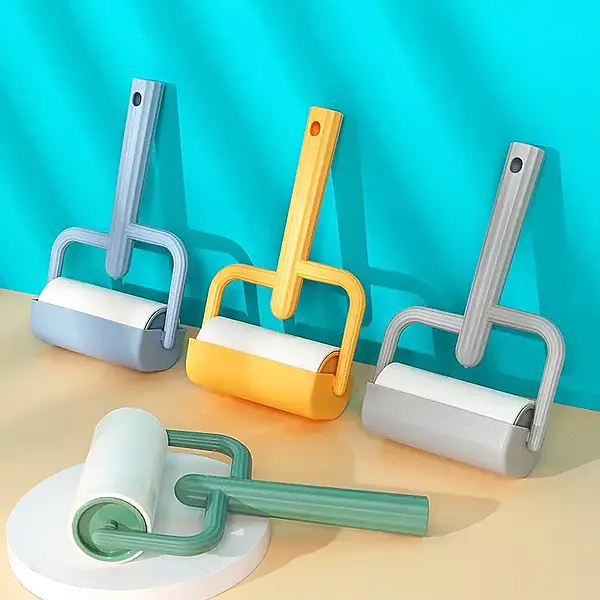 Reusable Pet Hair Remover Roller – Washable Lint Roller for Furniture & Clothes
