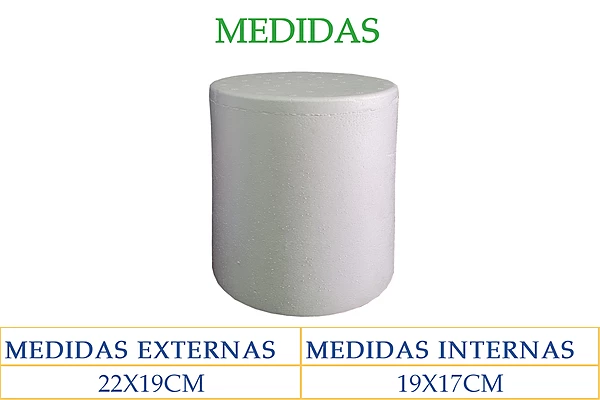 Hielera Cilíndrica 22x19cm