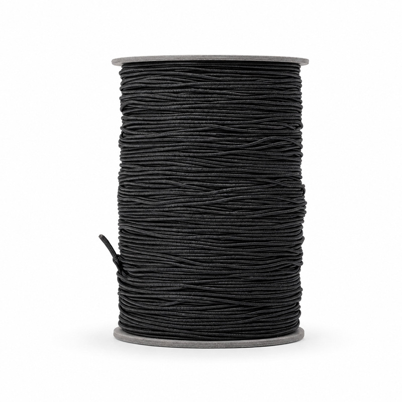 Hilo Caucho 0.8Mm Negro X250Mts Rollo X 250 Metros