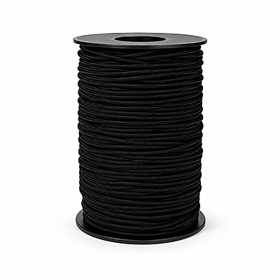 Hilo Caucho 2.8Mm Negro Rollo X 100 Yardas