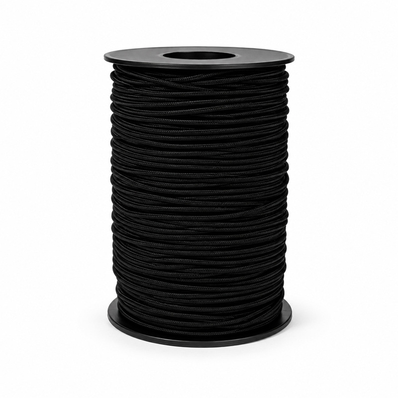 Hilo Caucho 2.8Mm Negro Rollo X 100 Yardas Hilo Caucho 2.8Mm Negro Rollo X 100 Yardas