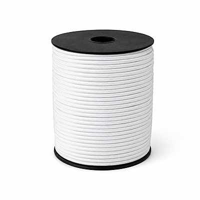 Hilo Caucho 1.5 Mm X Blanco Rollo X 100 Yardas