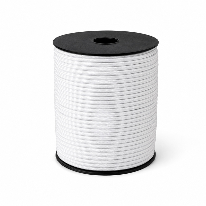 Hilo Caucho 1.5 Mm X Blanco Rollo X 100 Yardas Hilo Caucho 1.5 Mm X Blanco Rollo X 100 Yardas