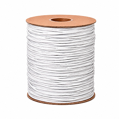 Hilo Caucho 2.8Mm Blanco Rollo X 100 Yardas