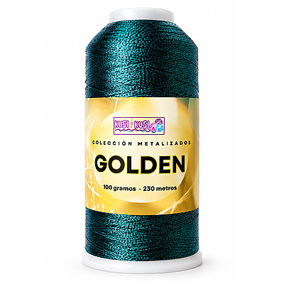 Hilo Golden Azul Petroleo * 100Gr B-183 Cono X 100Gramos