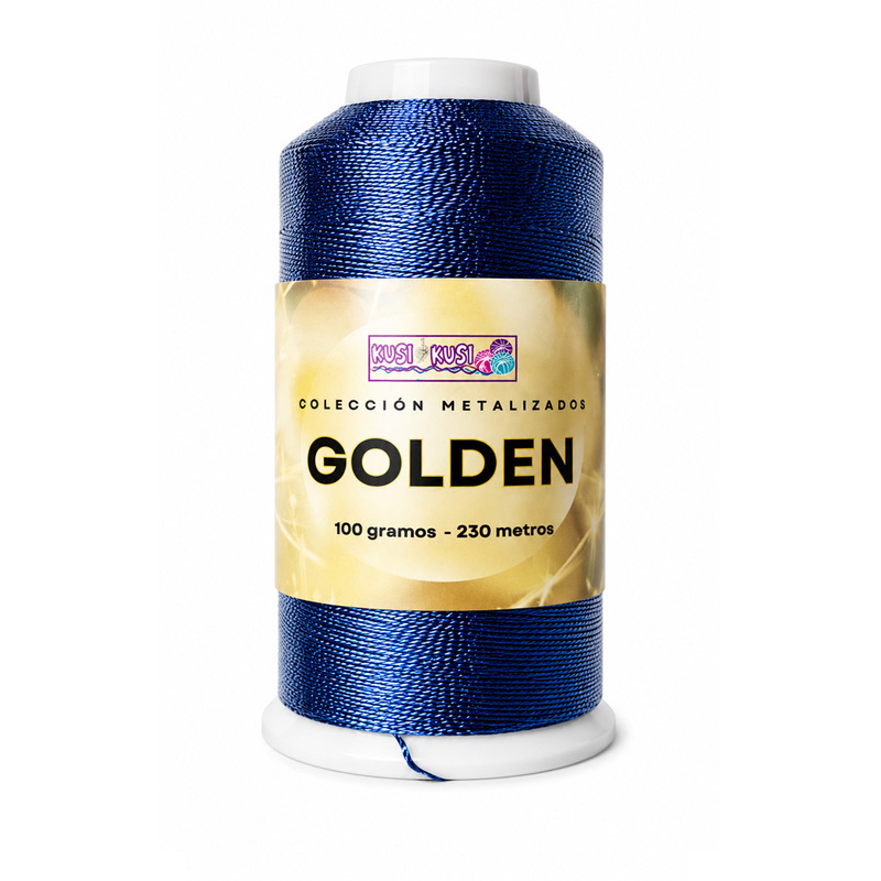 Hilo Golden Azul Rey * 100Grs B-46 Cono X 100Gramos Hilo Golden Azul Rey * 100Grs B-46 Cono X 100Gramos