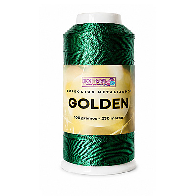 Hilo Golden Esmeralda * 100Grs B-174 Cono X 100Gramos